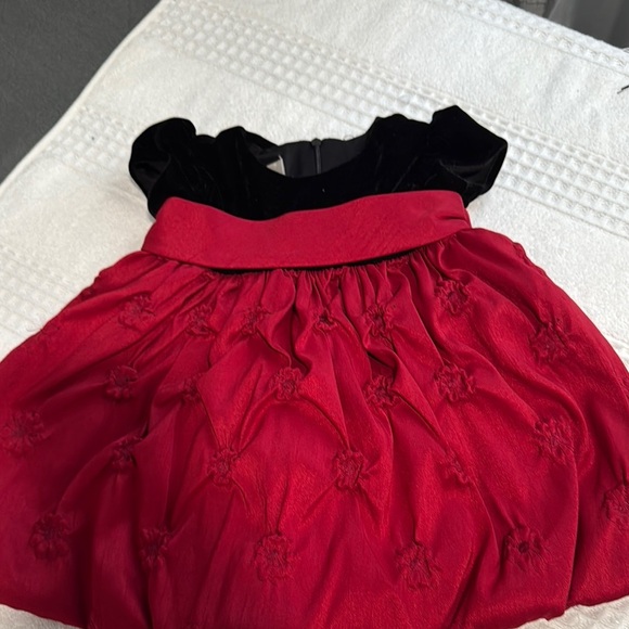 Cinderella Black and Red Ruffled Tiered Babydoll Dress - Picture 3 of 8